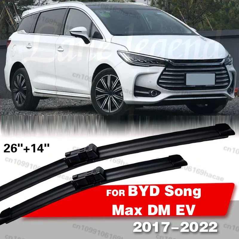 

For BYD Song Max DM EV 2017 2018 2019 2020 2021 2022 Windscreen Windshield Accessories Brushes 2pcs Car Front Wiper Blade