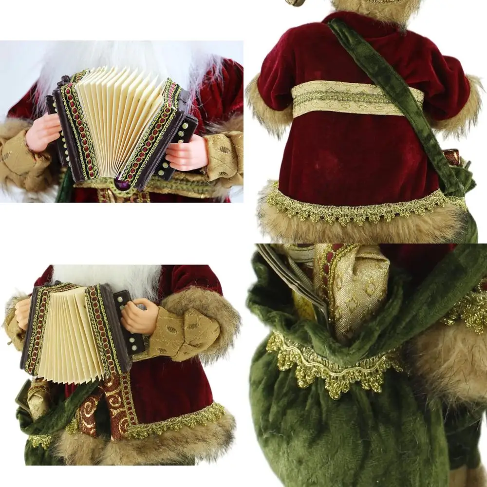 

18 Animated Dancing Accordion-Playing Santa Christmas Decor