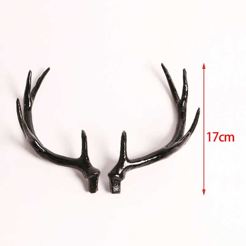 Schwarzes Hirschgeweih Dekor knstliches Hirschhorn Stirnband DIY Cosplay  Zubehr Halloween Requisiten Simulation Hirschgeweih - AliExpress 15