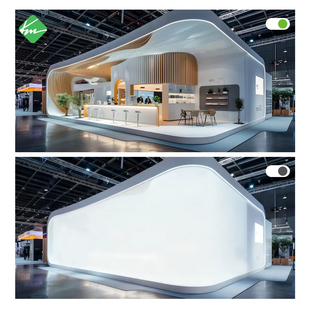 AIROW PDLC Wholesale Switchable Smart Glass Door Film Electric Privacy Dimming Window Film for Project Use