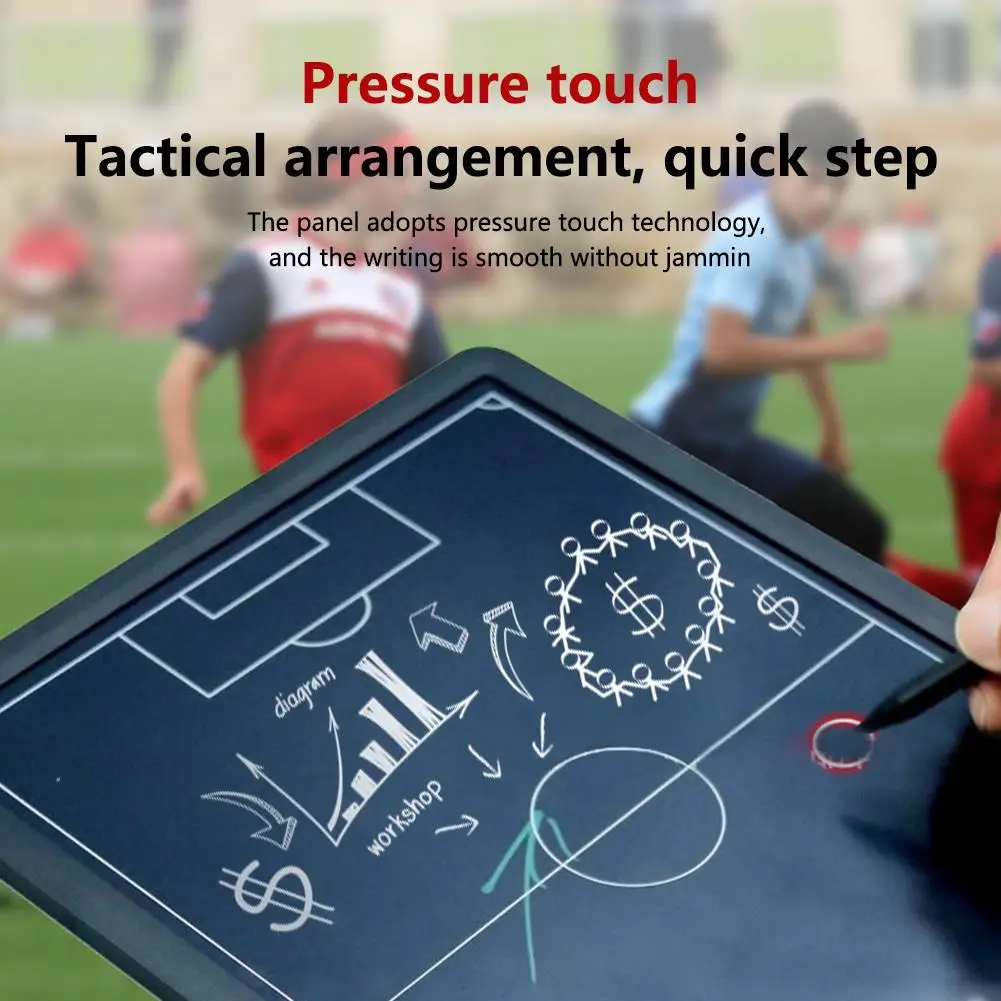 Football Premium Electronic Coach Board with Stylus Pen 15-inch Lcd Large Screen Football Basketball Training Equipment