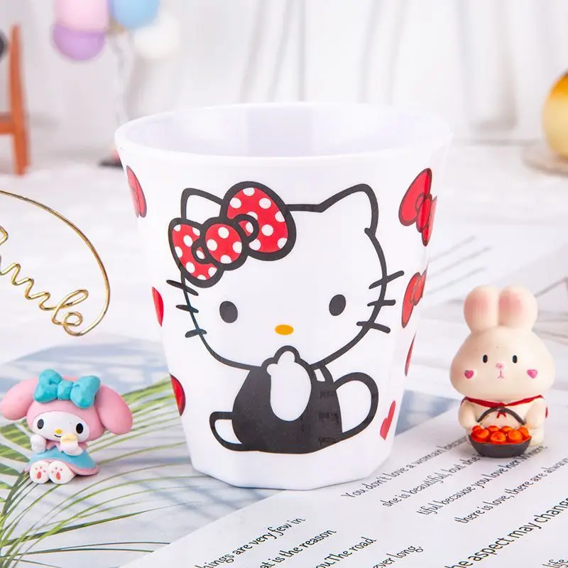 Kawaii Hello Kitty Negen Hoekige Cup Anime Kuromi Melody Schattige Kinderen Melk Cup Ins Wind Val Preventie Anti Brandwonden Water Cup