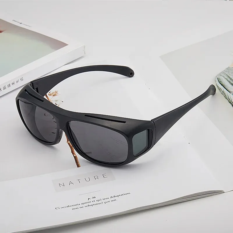 Fashion Vintage Square Frame Unisex Night Vision Glasses Reduce Visual Fatigue Lenses Anti-Glare Anti reflective UV400 Eyewear view 2