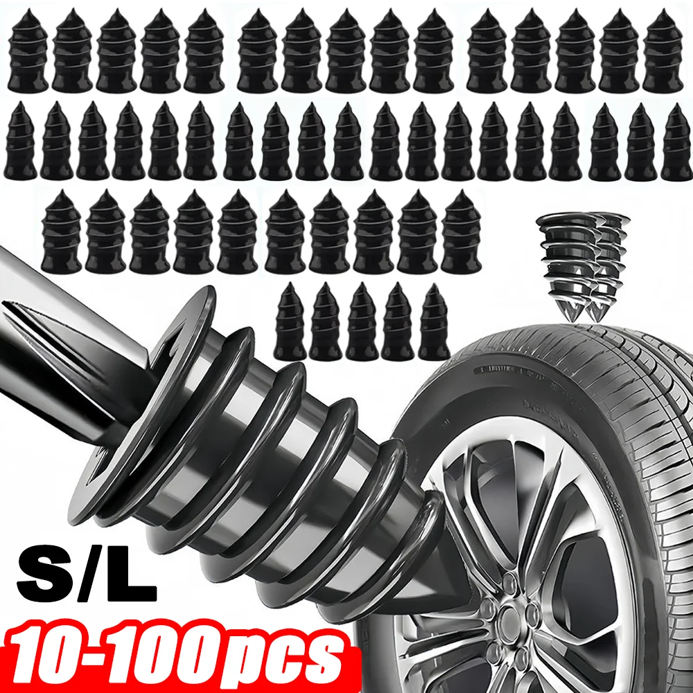 10-100Pcs Premium Tire Repair Nails Quick Puncture Fix Car Motorcycle Anti-Leak Tubeless Tire Emergency Repair Motorcycle Tool