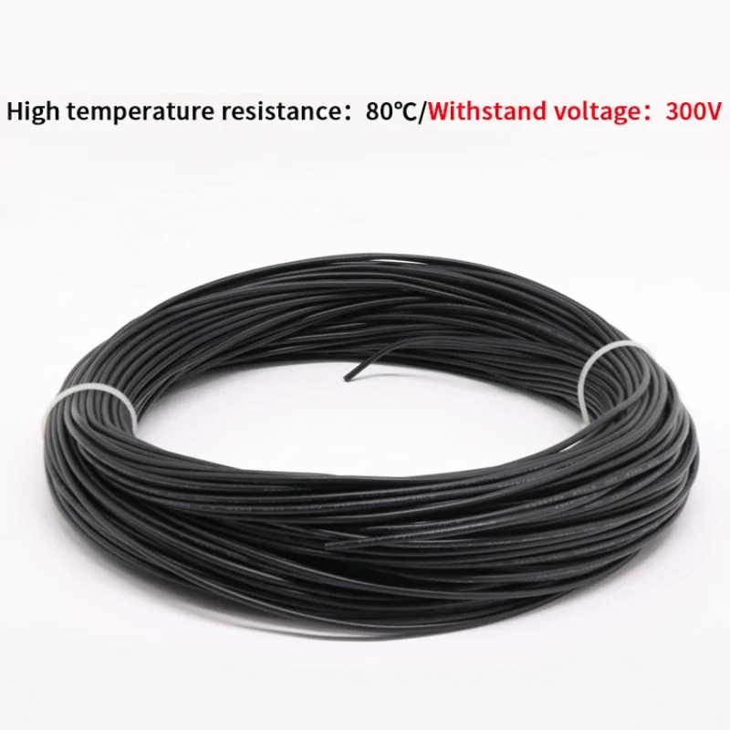 2M/5M UL1007 PVC Tinned Copper Wire Cable 16/18/20/22/24/26/28/30 AWG White/Black/Red/Yellow/Green/Blue/Gray/Purple/Brown/Orange