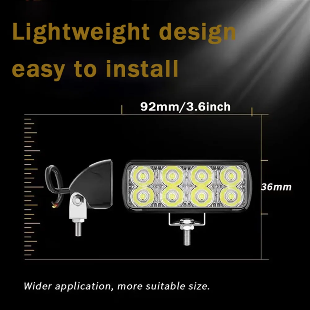 3.5InchLED Light Bar Waterproof LED Work Light Floodlight/spotlight For Suv Boat 4X4 Jeep JK 4Wd Truck Auto Lighting System MINI