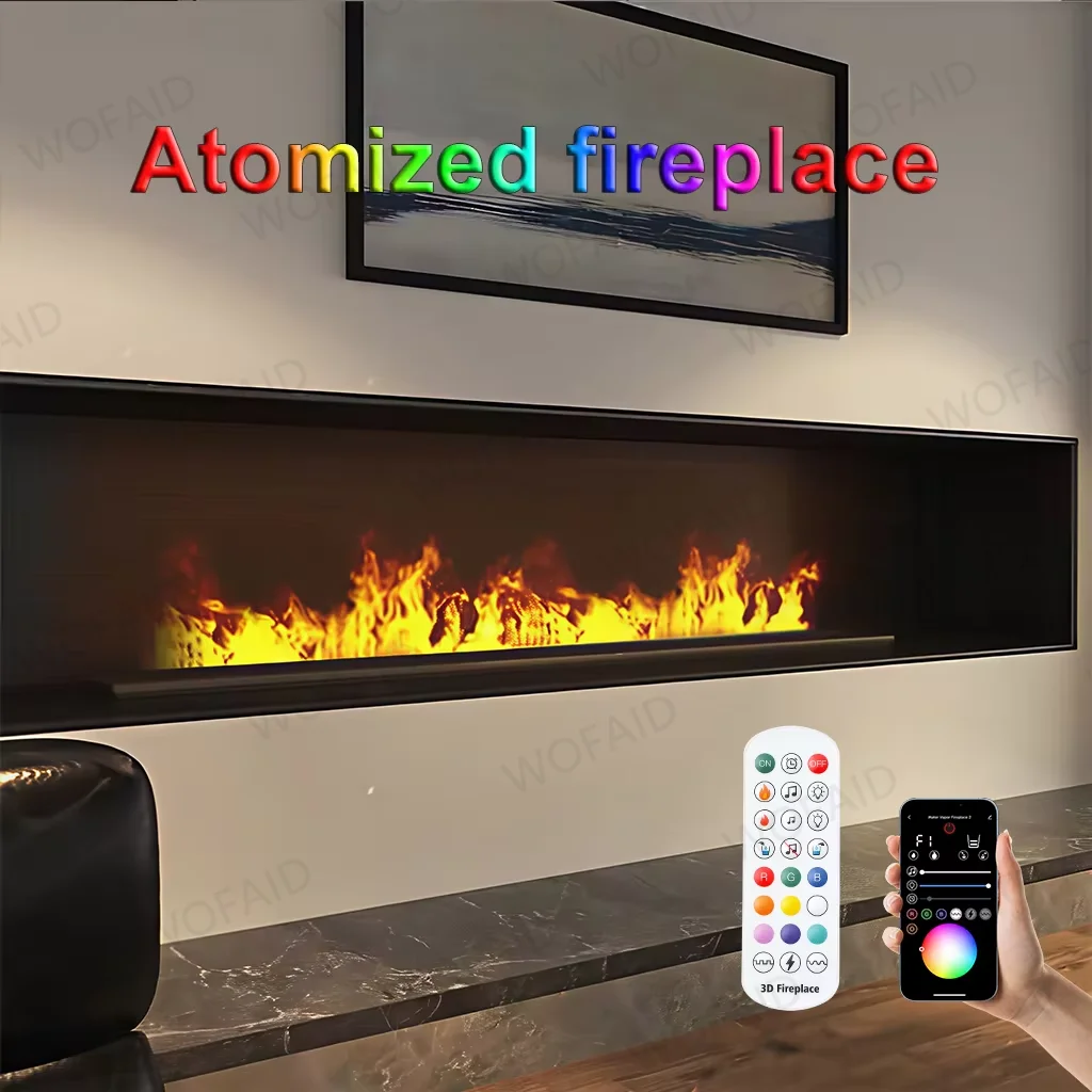

3D распылительный камин ЭКО Виртуальное пламя Украшение интерьера Некоторые страны Бесплатная НДС Увлажнитель тумана Паровой электрический камин