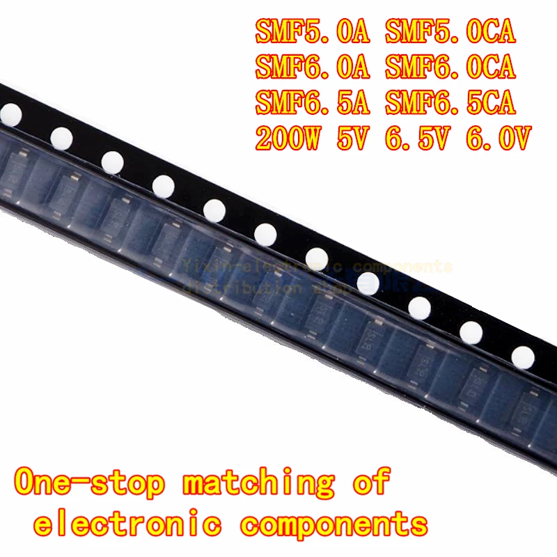 

50PCS/Pack SMF5.0A SMF5.0CA SMF6.0A SMF6.0CA SMF6.5A SMF6.5CA patch TVS transient transient-voltage-suppression diode SOD-123FL