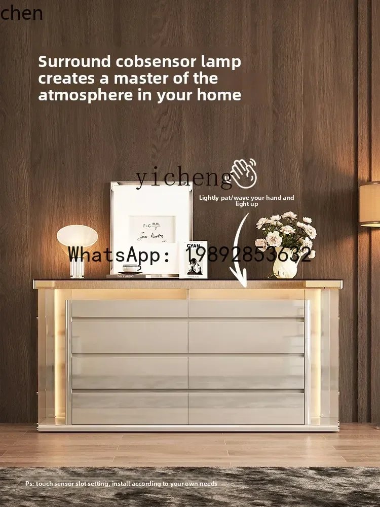 

light luxury eight-bucket cabinet cloakroom jewelry storage jewelry cabinet bedroom minimalist bedside bucket cabinet