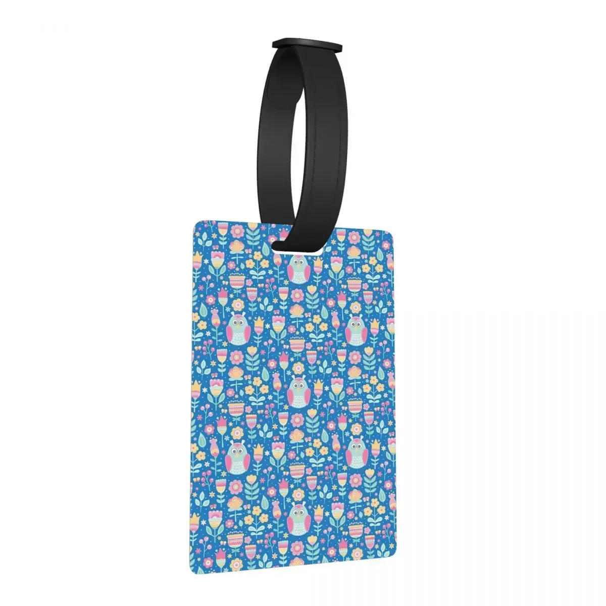 

Colorful Owls And Flowers Luggage Tags Suitcase Accessories Travel Portable Baggage Boarding Tag Label Holder ID Name Address