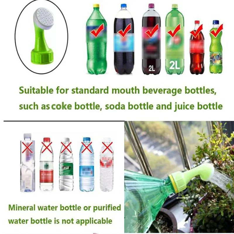 PVC Plastic Bottle Cap Sprinkler Watering Can Head Garden Spray Waterer Sprinkler Water Plant Nozzle Sprinkler