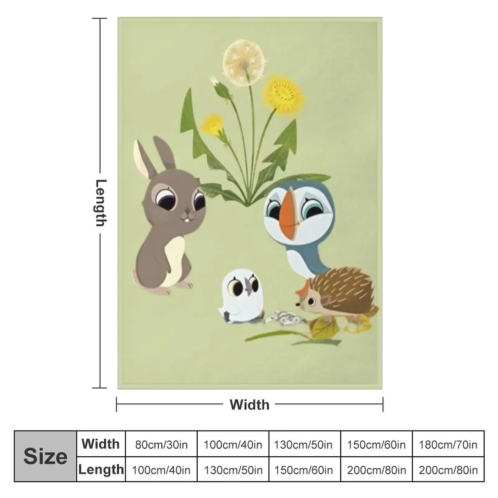 Lovely puffin Rock together Throw Blanket halloween Thins Plaid Travel Winter beds Blankets
