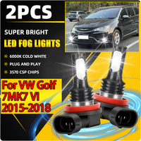 H8 H9 H11 Fog Lamps 20000LM High Power Auto Front Fog Lights 6000K Canbus No Error 90W For VW Golf 7MK7 VI 2015 2016 2017 2018