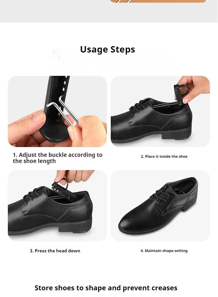 1 Paar/2 Paare Verstellbare Schuhspanner Anti-Knitter Schuhschoner Schuhformer für Sneaker und Freizeitschuhe – Detail 6