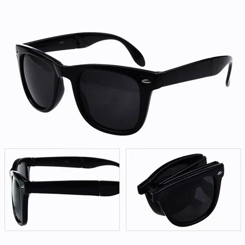 1PC Folding Sunglasses for Women Men Trendy Foldable Shade Portable UV Protection Sun Glasses