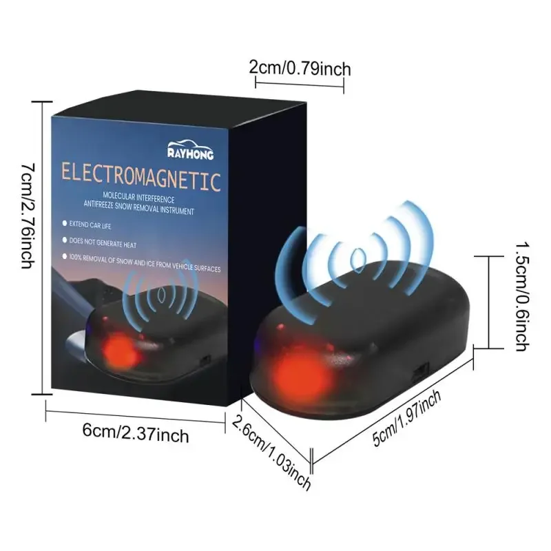 RAYHong-herramienta de eliminación de nieve para coche, anticongelante, interferencia Molecular electromagnética