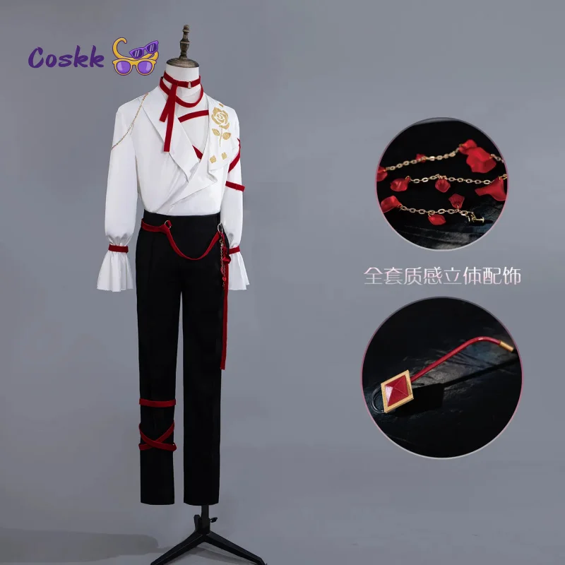 

Ensemble Stars Narukami Arashi Cosplay Costume Red Ribbon Shirt Uniform Halloween Carnival Suit Christmas Party Clothes New