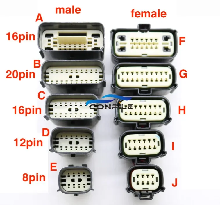 1pc for Ford Mondeo KUGA Buick Chevrolet Headlight Daytime Running Light Radar Plug Car Connector Male  Female cable