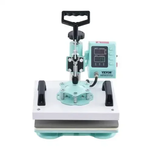 Heat Press Machine 12x10in Heat Transfer Machine for T-Shirts Press Green