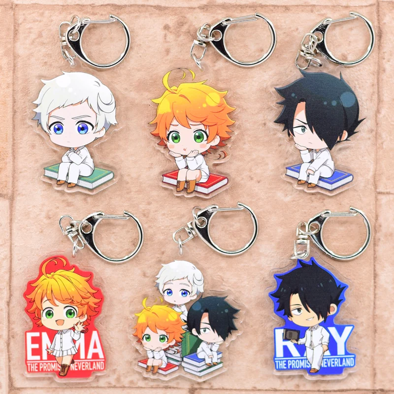 Neverland Key Chain 8 Styles Arcylic Cartoon Figures Keyrings Anime Accessories