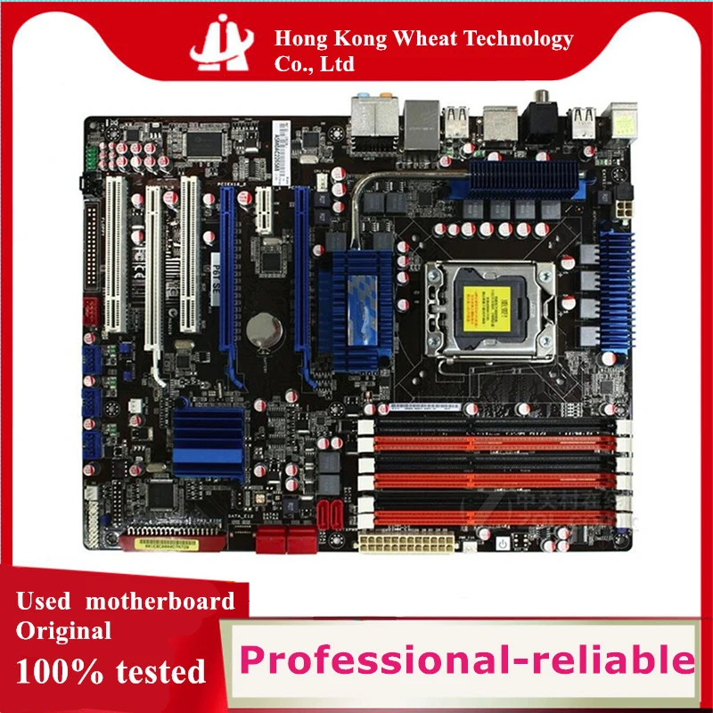 For Intel X58 P6T SE motherboard Used original LGA 1366 LGA1366 DDR3 24GB USB2.0 SATA2 Desktop Mainboard