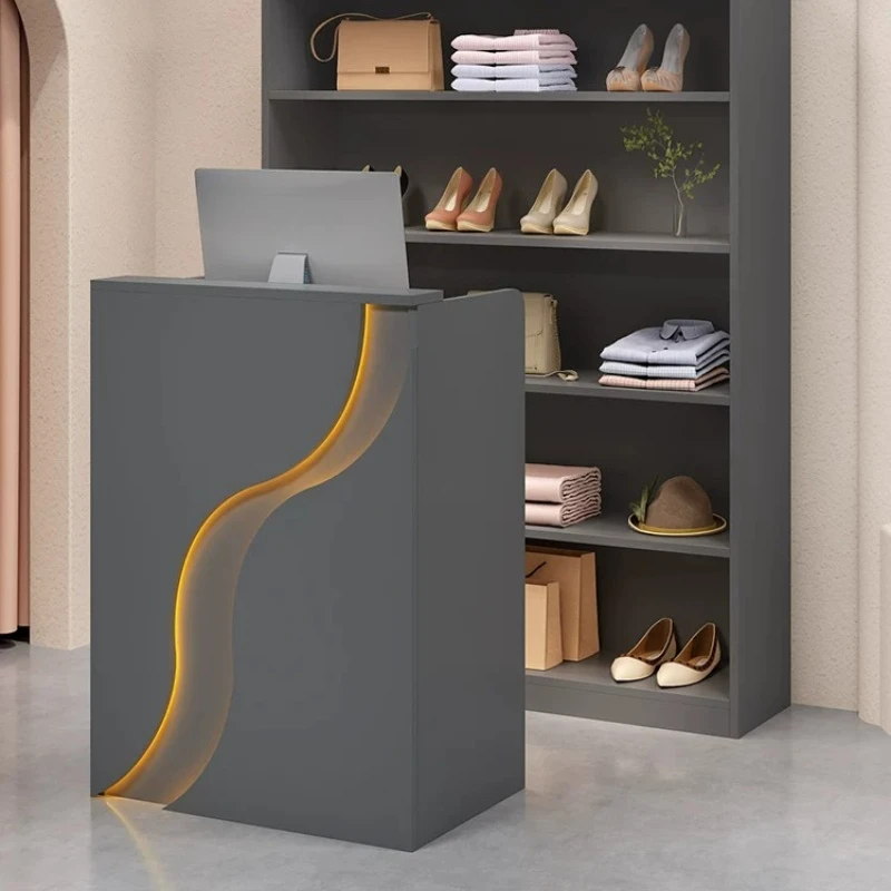 Simple Design Reception Desks Beauty Shop Minimalist Aesthetic Reception Desks Modern Unique Comptoire Accueil Trendy Furniture