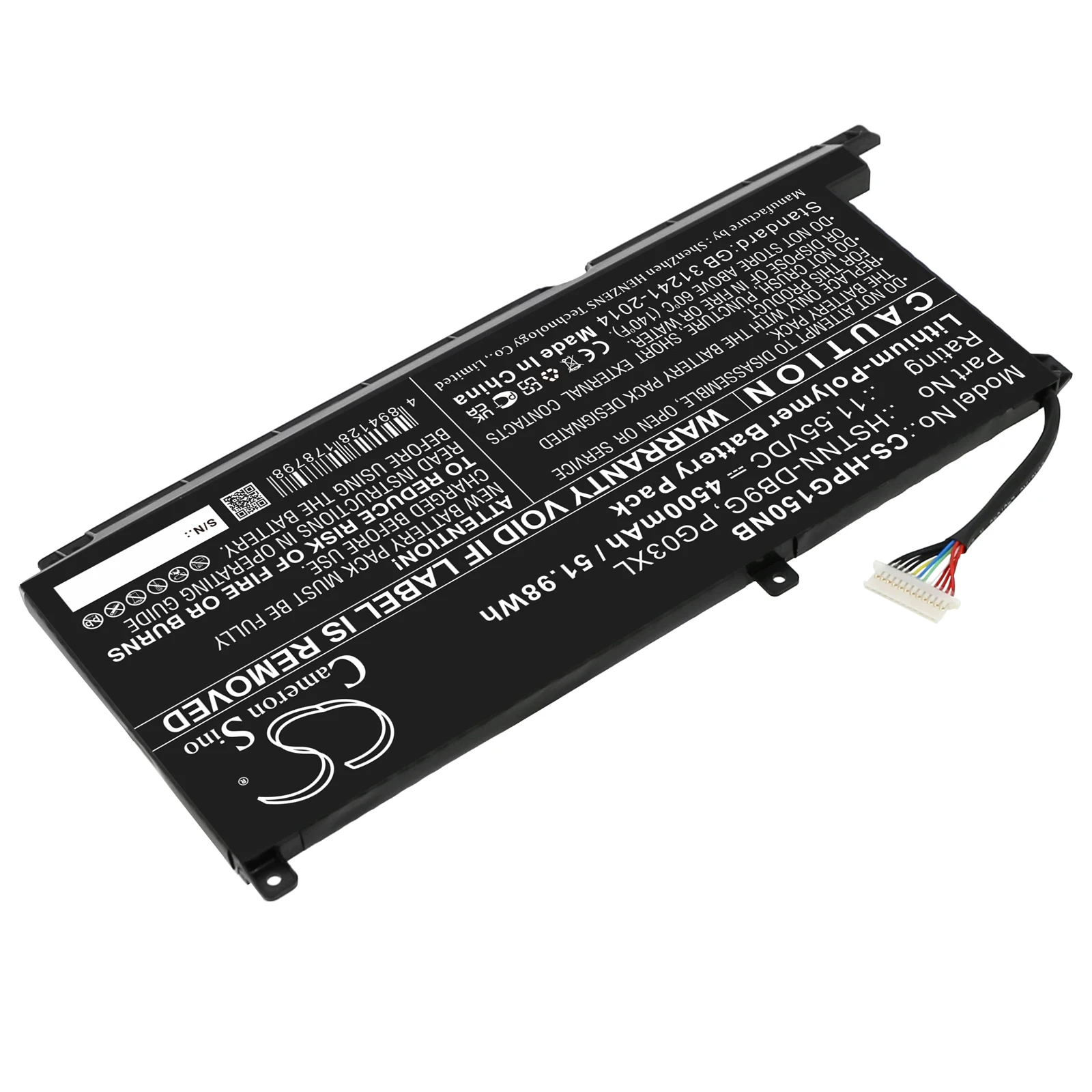 CS Notebook Laptop Battery for HP Pavilion Gaming 15-ec0020ng DK0397NIA 1037TX 0035NB 0016NU Fits HSTNN-DB9G PG03052XL PG03XL