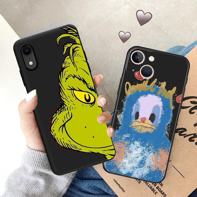 Sloth Bulldog bunny duck Soft Silicone Phone Case For iPhone 16 Pro Max 15 14 13 12 11 XR XS 7 8 Plus Matte Print Protect Cover