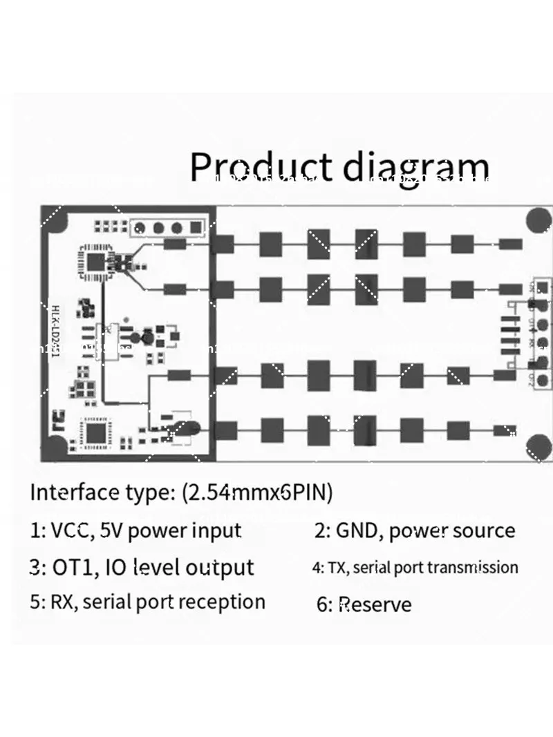 2X 24G Vehicle Radar Ranging Speed Measurement Millimeter Wave Sensor Module for Condition Monitoring
