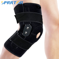 1Pcs Hinged Knee Brace with Side Stabilizers Open Patella Adjustable Knee Brace for Arthritis Pain and Support,Meniscus Tear,ACL