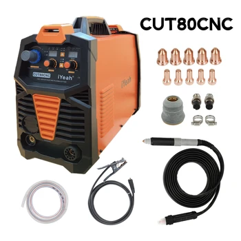 CNC Non-HF Pilot Arc CUT80 CNC iYeah Plasma Cutter 220V/380V 80A Machine With PT80/PTM80…