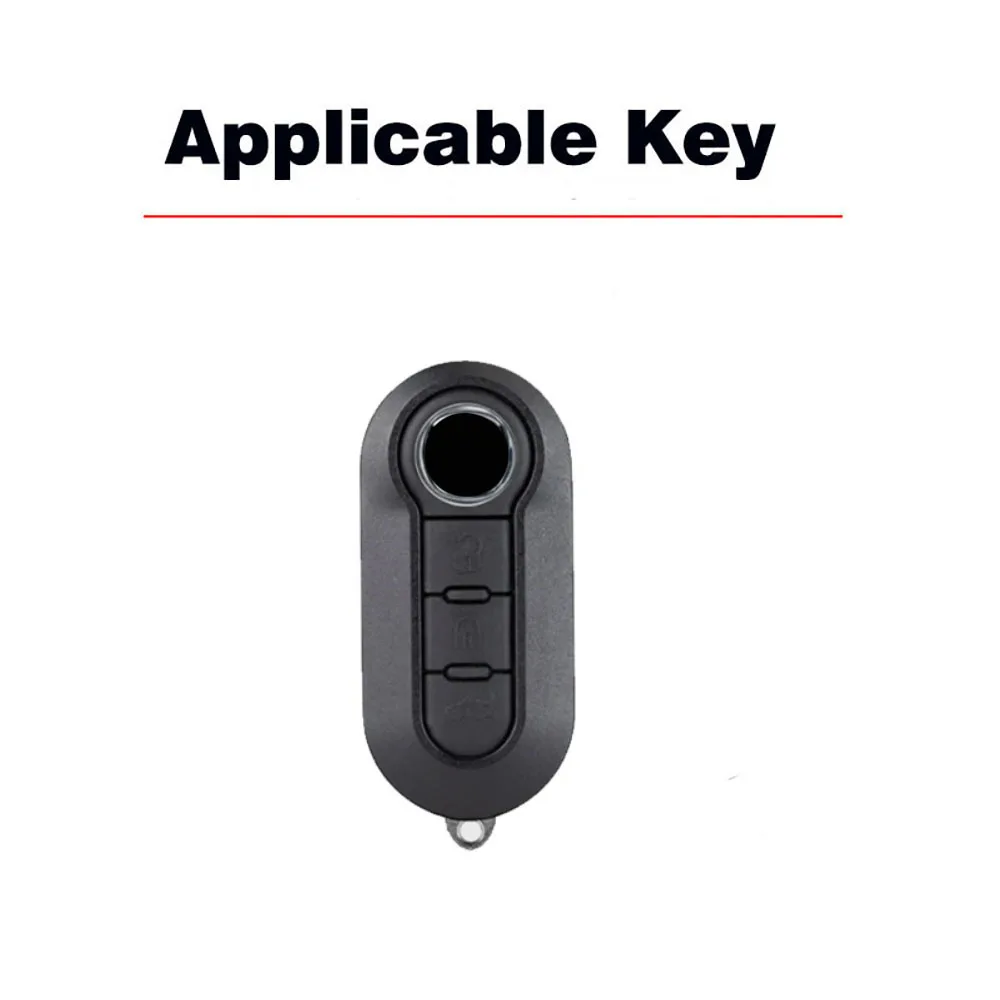 ABS Car Flip Key Case Cover For FIAT 500 Ducato Panda 500L Punto Lancia Musa For Citroen Jumper For Peugeot Boxer Accessories view 2