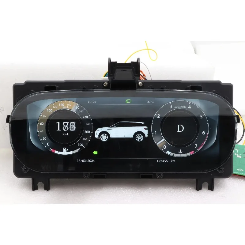 12.3 Inch LCD Car Dashboard Panel Oil Gauge for  Evoque 2012-2019 Instrument Digital Cluster