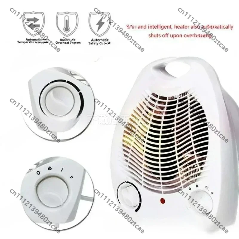 2000W High Power Electric Heater, Quick Heating Waterproof Space Heater, Low Noise Energy Saving Smart Electric Heater