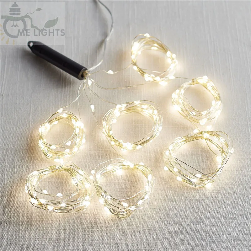 New Year LED Christmas Lights Outside Outdoor Warm White Waterfall Curtain Fairy Lights for Bedroom Icicle Girland Street