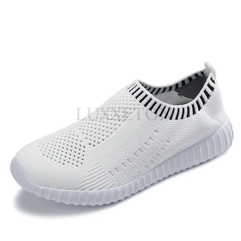 Chaussures de sport en maille pour femmes, tête ronde, plates, astronomiques, confortables, respirantes, décontractées, printemps, nouvelle mode, chaussures d'extérieur