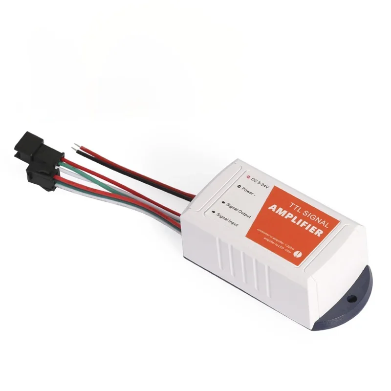 amplificador de sinal spi dc524v isolamento optico ttl 1ch repetidor de sinal rgb led strip ampliador de sinal estender 200m 01