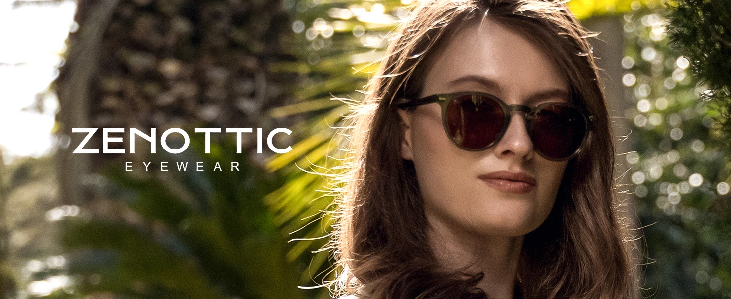 ZENOTTIC 2026 Modische Runde Polarisierte Sonnenbrille für Damen UV400-Schutz Hochwertige Acetat Retro-Sonnenbrille ZS6215 – Detail 3