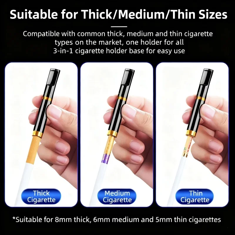 Portable ZOBO Washable Cigarette Filter for King/Regular/100s,Reusable Smoke Purifier, Unisex Gift for Smokers,Smoke Accessories