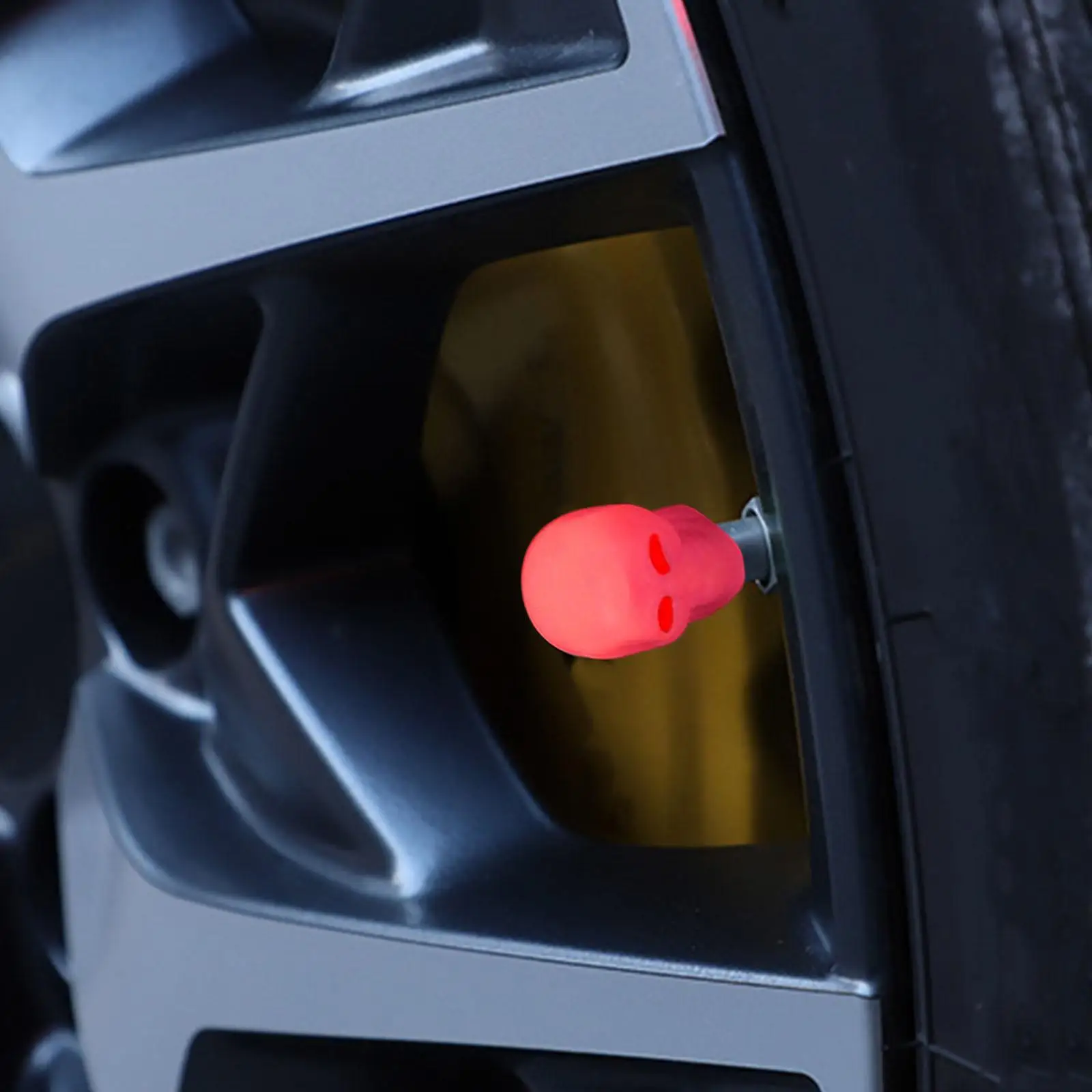 Universal Car Tire Valve Caps Glow in the Dark ABS Plastic Stem Cover for Vehicles Motorcycles Bikes Trucks Suvs view 6