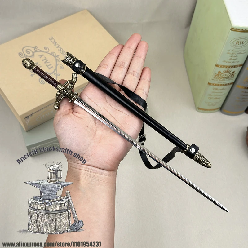 30cm Needle Rapier Arya Stark Game GOT of Thrones TV Drama Peripheral Metal Smallsword Weapon Model Home Ornament Collection Toy