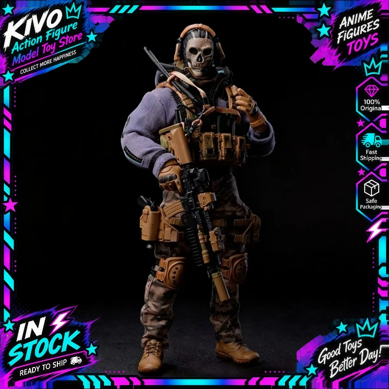 In Stock CY7 TOYS 1/12 Skull Mask Mercenary Tactical Soldier Action Figure Special Forces Army Toy