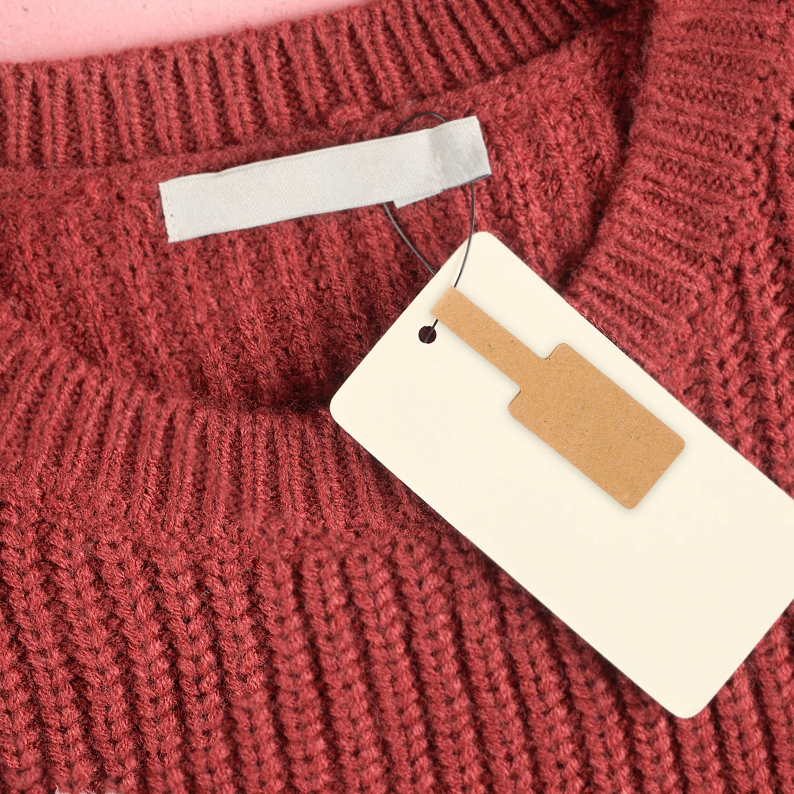

1pcs 10Cm Square Kraft Paper Blank Label Tags For Jewelry Price Marking Hanging Display Eco Friendly Lightweight Writing Tags
