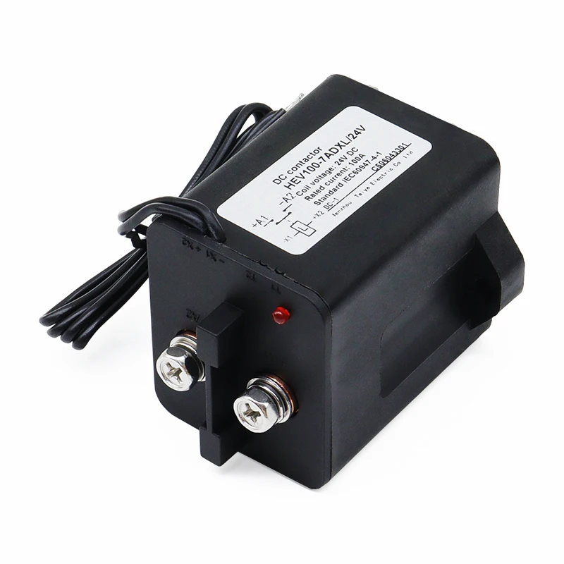 High Voltage Dc Contactor Relay 100A 200V 12V 36V 48V 60V 72V For Photovoltaic New Energy Electric Vehicles