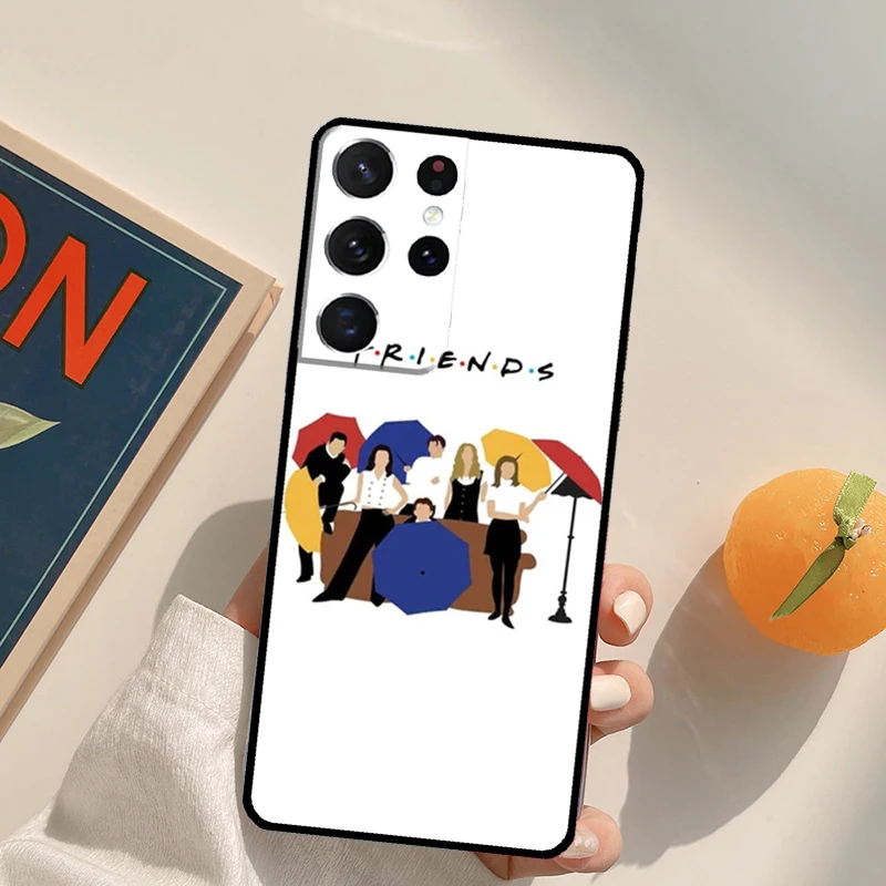 Amigos tv mostrar caso de telefone para samsung galaxy s20 fe s21 s22 ultra nota 20 nota 10 s8 s9 s10 mais capa
