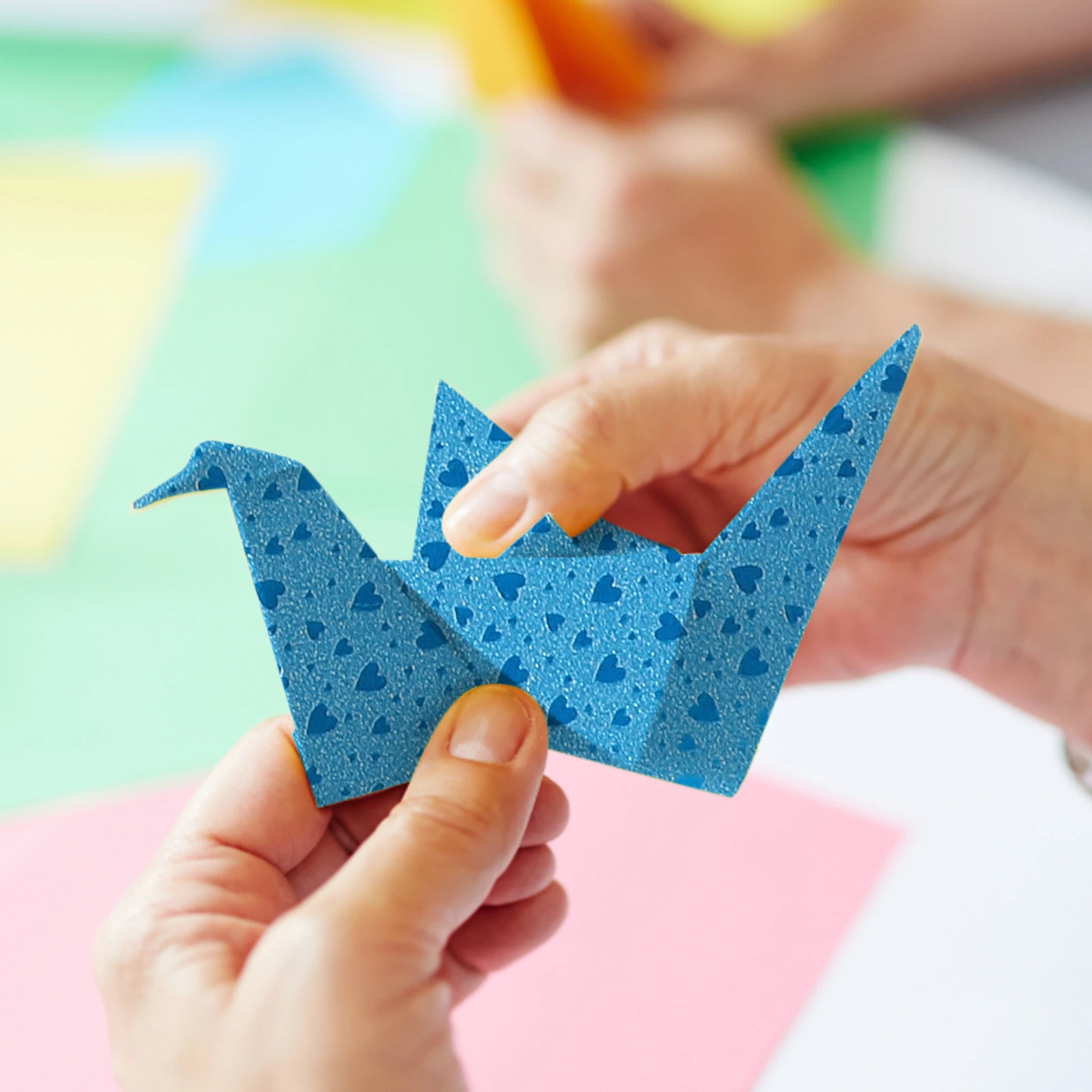 

112pcs Origami Crane Double Sided Paper Kids Diy Handicrafts Square Folding Star Child Decorative Craft Supplies