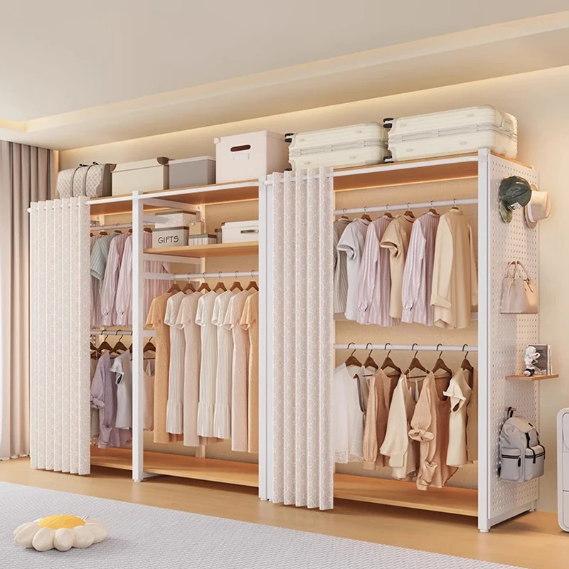 Particiones de almacenamiento, organizador de armario, armario de ropa portátil para dormitorio, estantes para sala de estar, armario, muebles modernos para el hogar Ropero