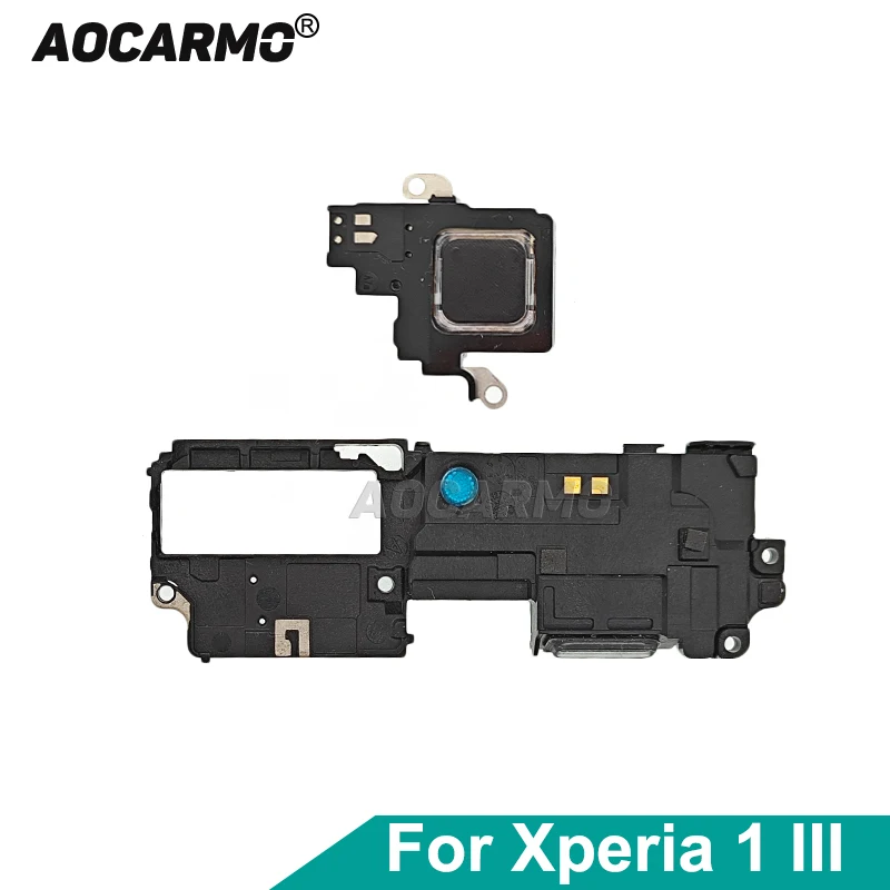 

Aocarmo For Sony Xperia 1 III / X1iii MARK3 XQ-BC72 BC62 BC52 Top Earpiece Ear Speaker Bottom Loudspeaker Buzzer Repair Part