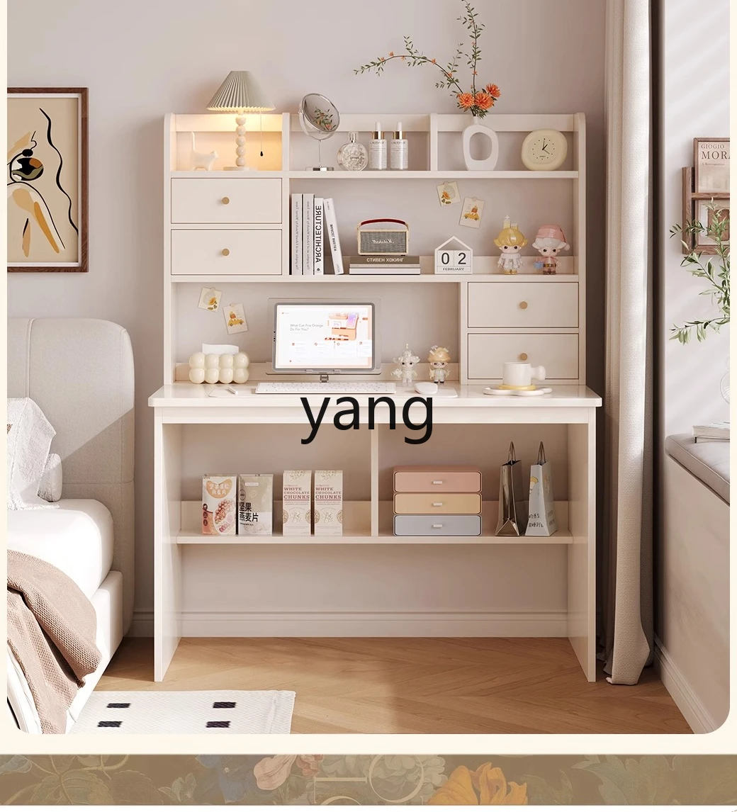 

LMMsolid wood study desk workbench home study painting table living room cream wind