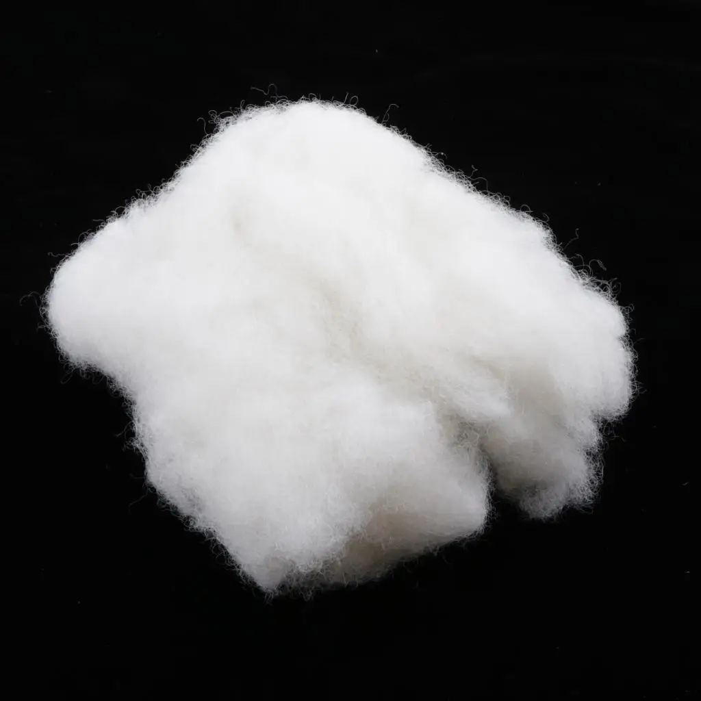 Filling Cotton Stuffing Cotton Basting Wadding Filling Material Fiber Filling Cushion Filling Made Of Polyester, White, 150g